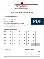 Qytetari Dhe Psikologji - Model Testi - MSH 2024