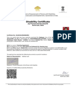 Disability Certificate