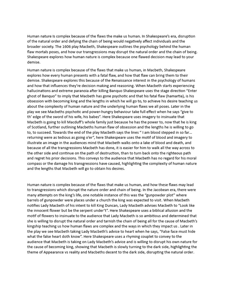 Macbeth Assessment Draft | PDF