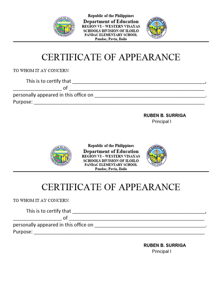 Stage Of Case Appearance Means