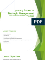 A17 UNIT 8 LECTURE 17 Contemporary Issues in Strategic Management 301023