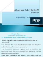 Investment law for LLM students   ppt