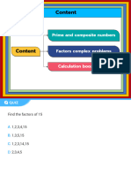 Factors N Multiple Revision