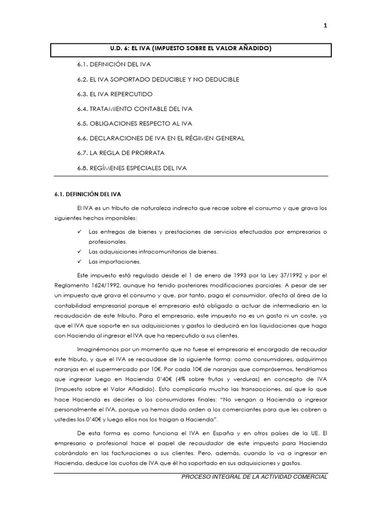 Guía Completa sobre el IVA en España | PDF | Impuesto al valor agregado ...