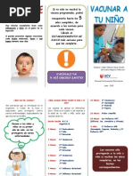 Pediculosis triptico informativo