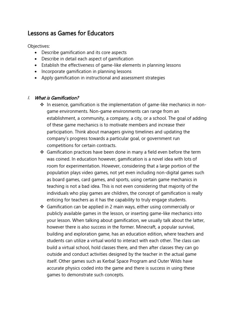 Gamification Strategies for Educators | PDF | Career & Growth