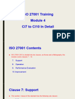 ISO 27001 Training Module 4 - Cl7 To Cl10 in Detail