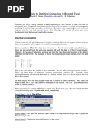 Excelstatguide