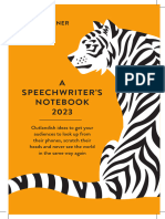 A Speechwriter's Notebook 2023