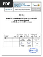 20.06.2021 - Method Statement - Schinldler Elevator