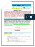 Essay Structure Teaching