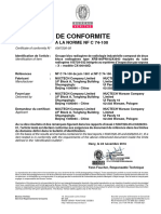 (BV) Certificat - CX100100D (NF C 74-100 Radiation Safety Test Report)