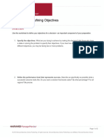 Worksheet For Defining Objectives