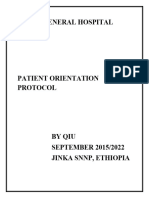 Patient Orientation Protocol 2015