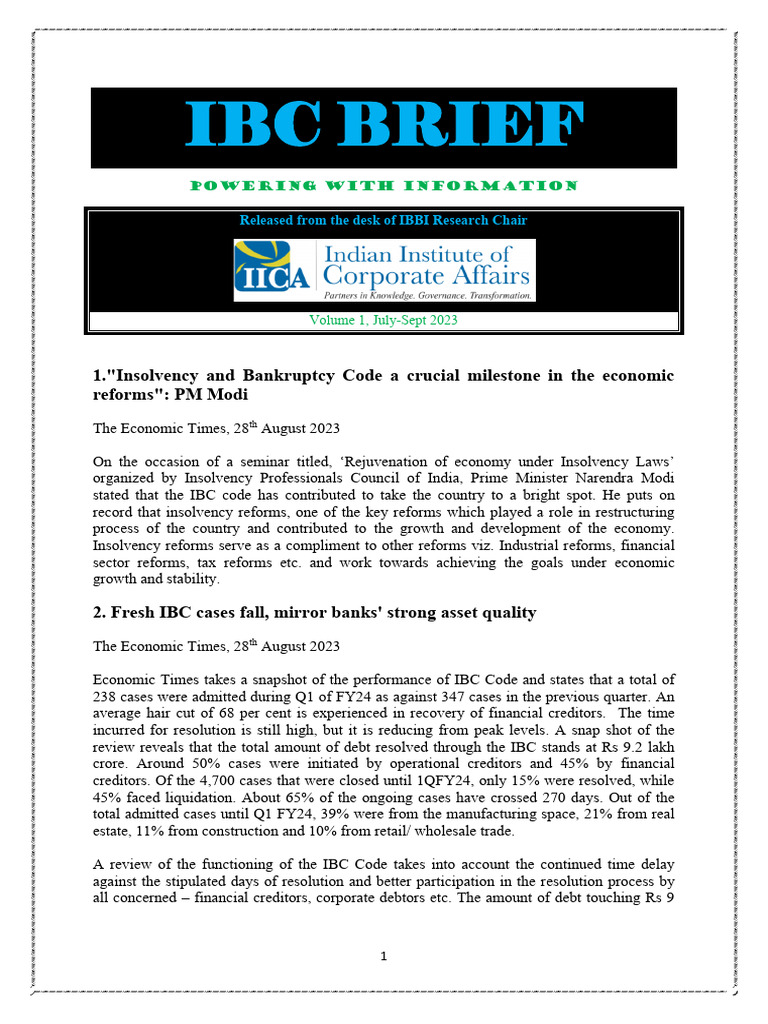 IBC Brief Q2 23 24 | PDF