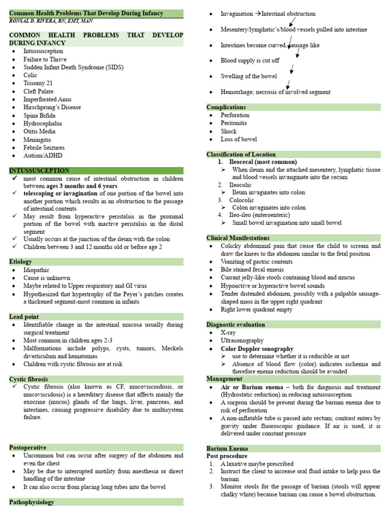 Common Infant Health Issues Explained | PDF | Medical Specialties ...