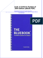 Full Download The Bluebook A Uniform System of Citation 20th Edition Ebook PDF