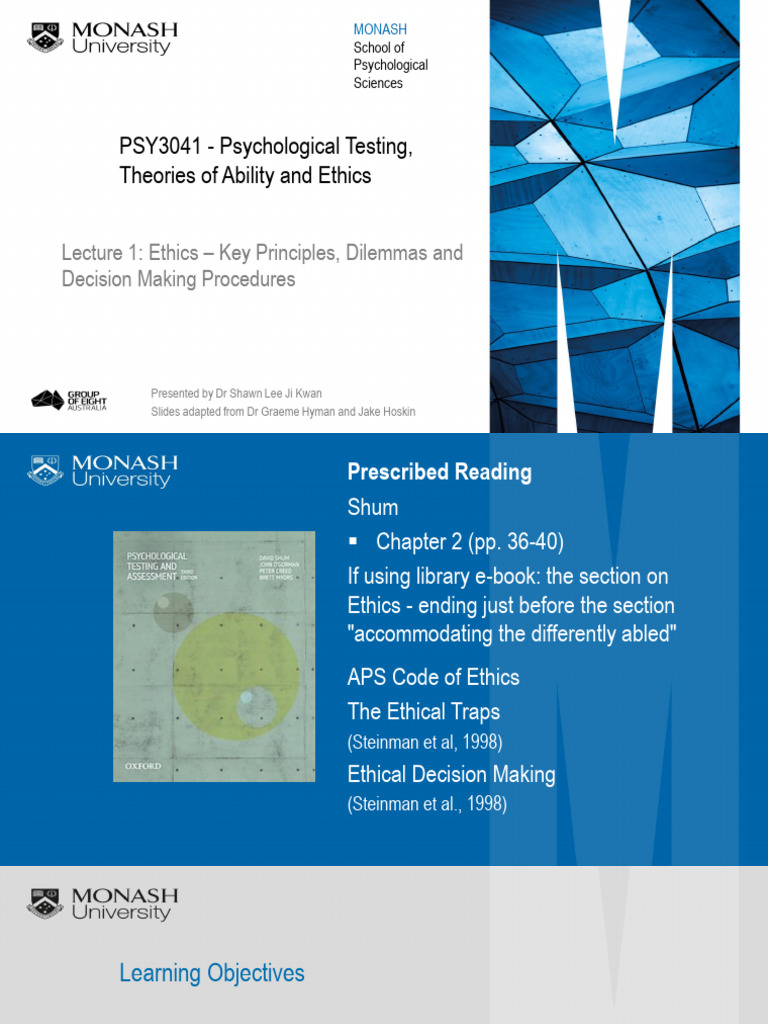 Ethics in Psychological Testing | PDF | Virtue Ethics | Virtue