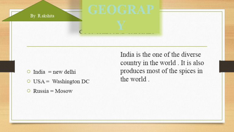 Countries And Capitals Pdf