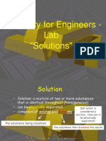 Solutions - Chem For Engineers-Lab