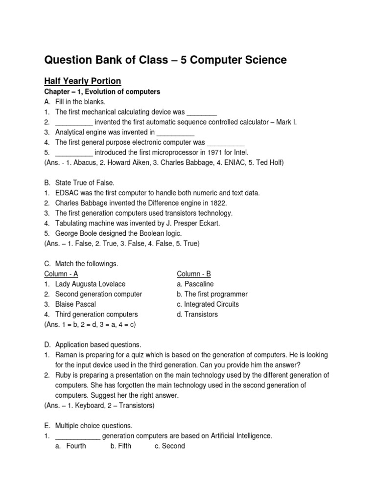 FiveComputer Class 5800 | PDF