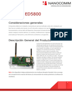 Manual ED5800. Consideraciones generales. Descripción General del Producto