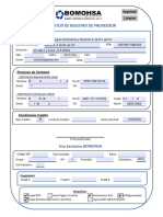 Formato Alta de Proveedor Nacional