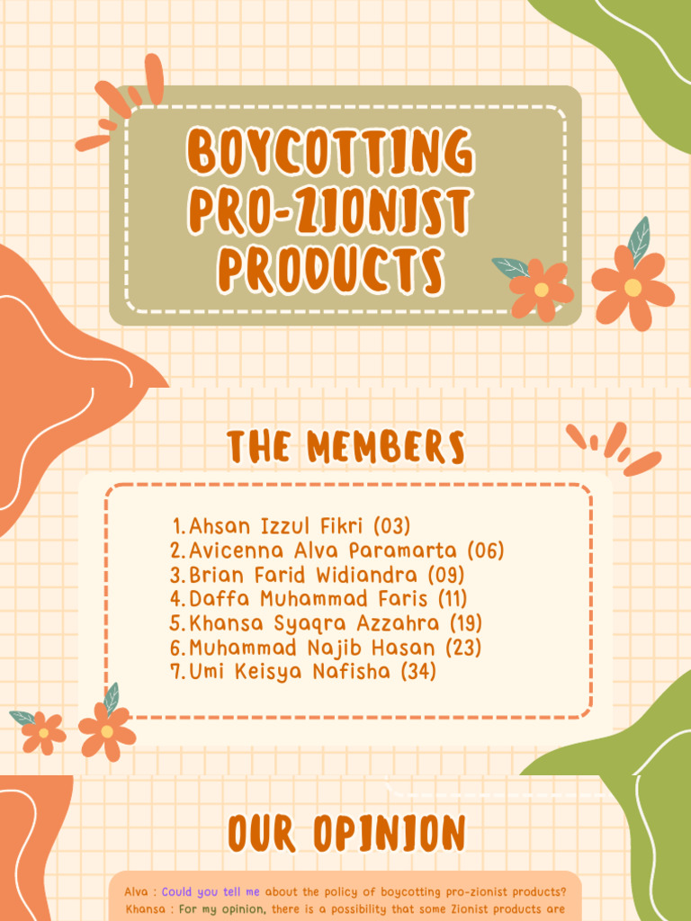 Boycotting Pro-Zionist Products | PDF | Zionism
