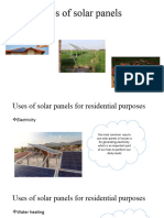 Uses of Solar Panels