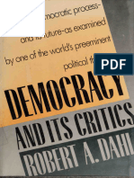 DAHL Democracy and Its Critics