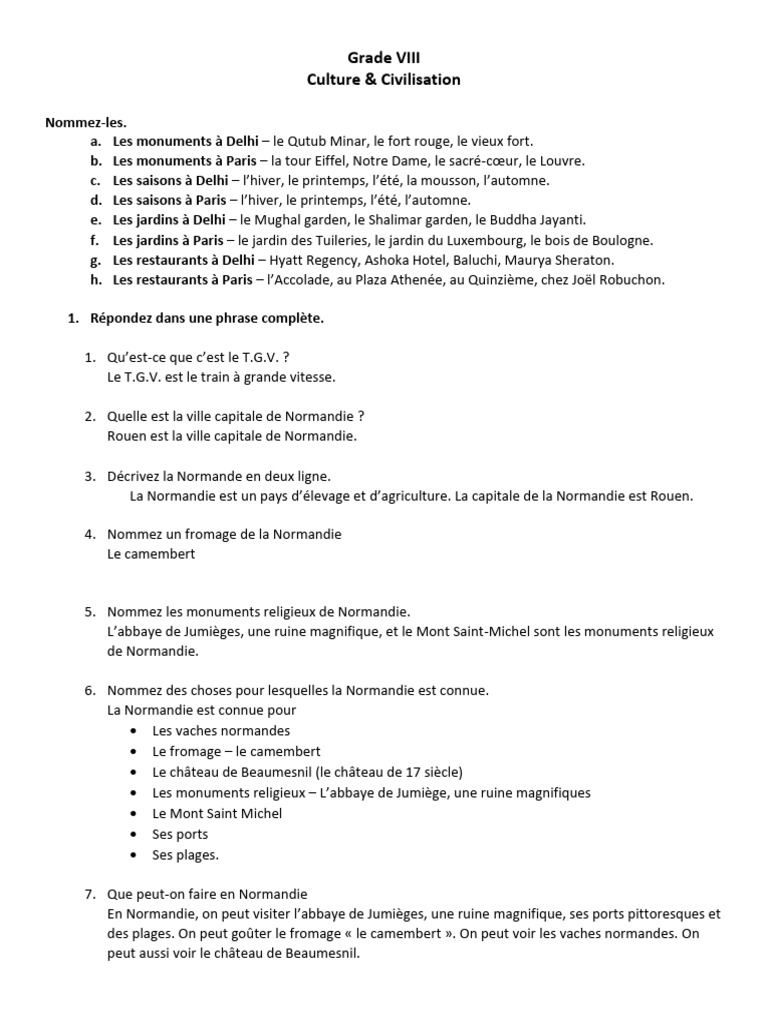 Grade VIII CandC | PDF