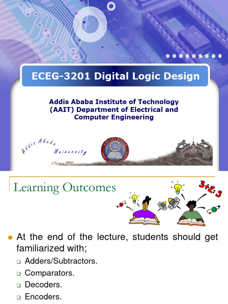 ECEG-3201-DLD-Lec - 07 - Adders Comparators Decoders Encoders | PDF ...