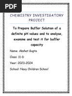 Chemistry Project Classs 11 Ak