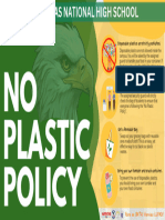 No Plastic Policy