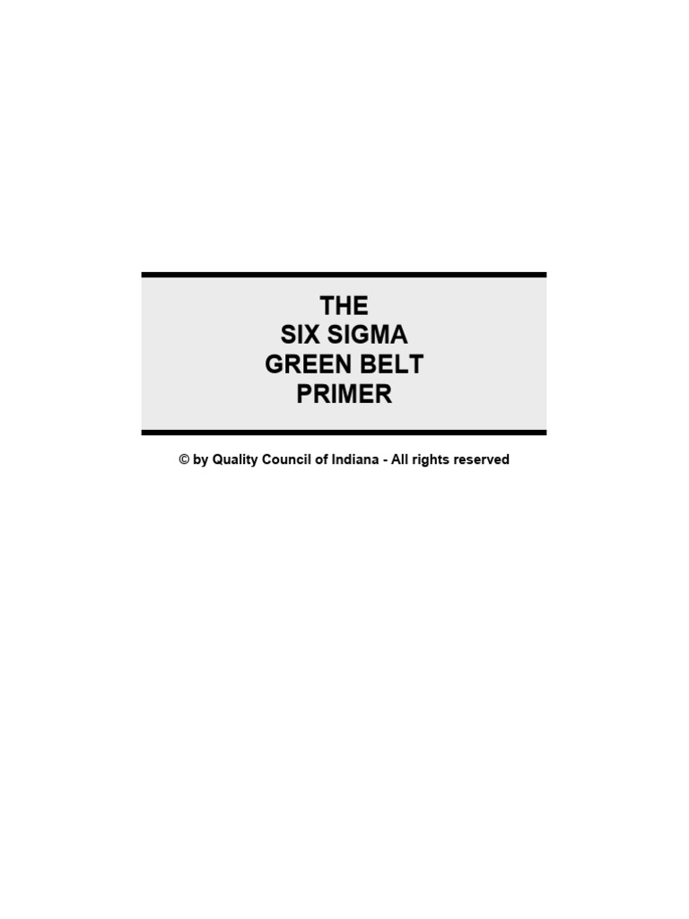 CSSGB P | PDF