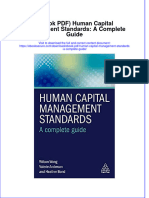 Full Download Ebook PDF Human Capital Management Standards A Complete Guide PDF