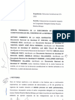 Denuncia Constitucional Contra Congresista Esdras Medina