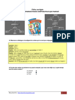 Fiche Corrigée: Le Recit / Imparfait/Passe Compose/Plus Que Parfait