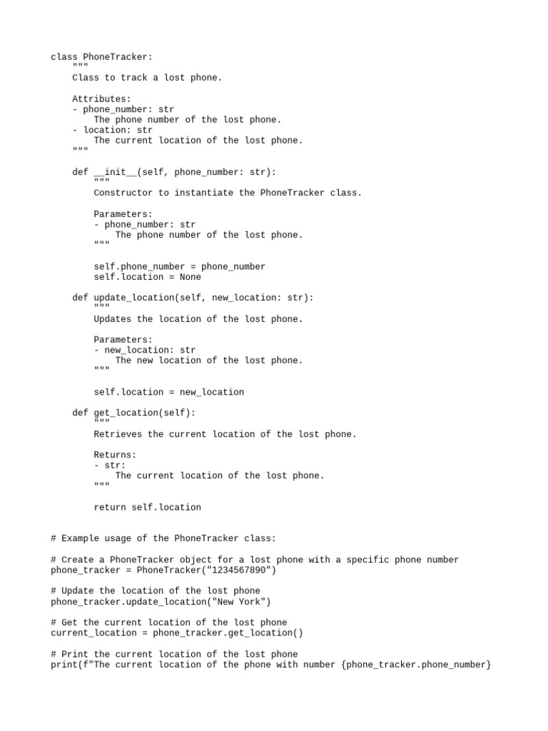 PhoneTracker: Locate Your Lost Phone | PDF