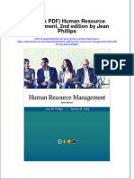 Full Download Ebook PDF Human Resource Management 2nd Edition by Jean Phillips PDF