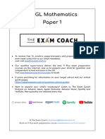 The Exam Coach GL Mathematics Paper 1