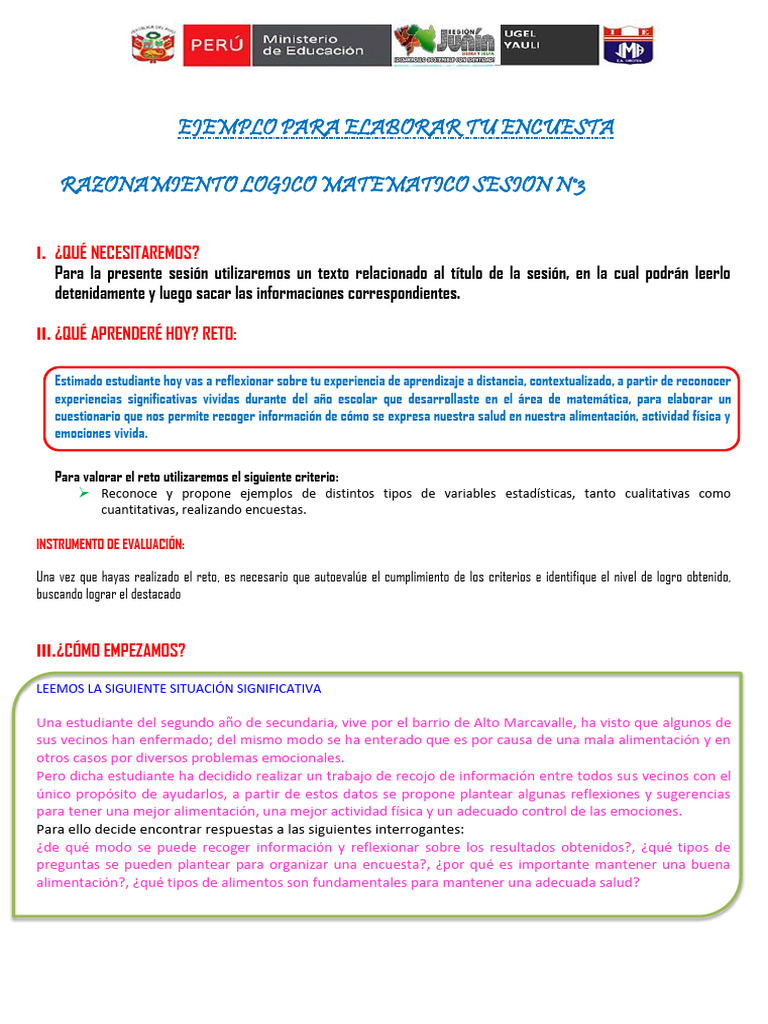 Tarea RM Segundo Sesion 3 | PDF | Las emociones | Metodología de encuesta