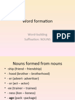 Word Formation Nound