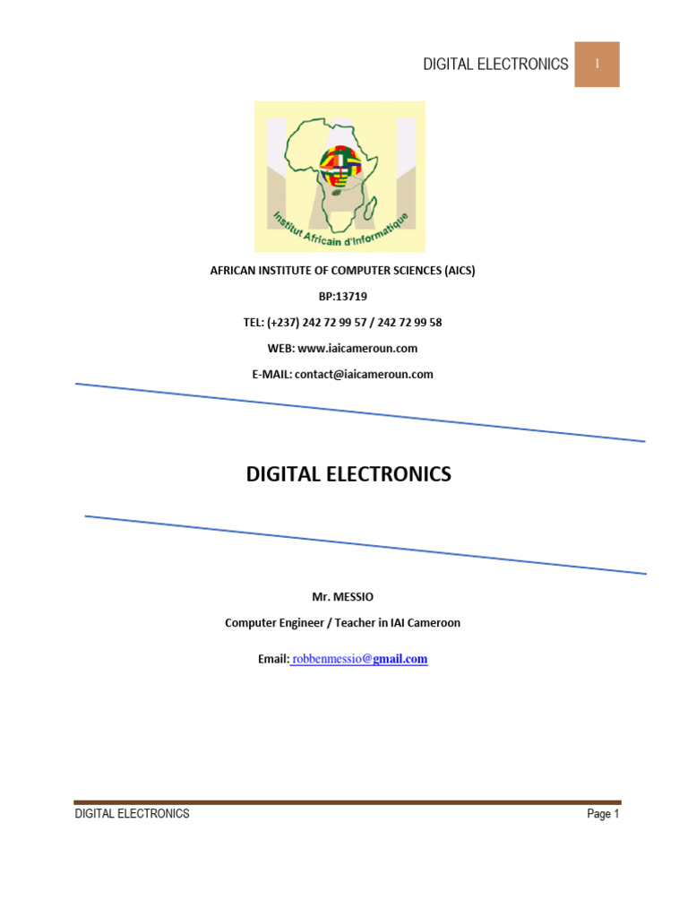 Digital Electronics Overview | PDF