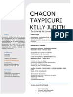 Chacon Taypicuri Kelly Judith: Estudiante de Contabilidad