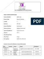 RSCH 20142 - COURSE OUTLINE 2023 - Synchronous