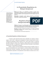 TONELLA. Propriedades Reguladores Da Relação Interpessoal