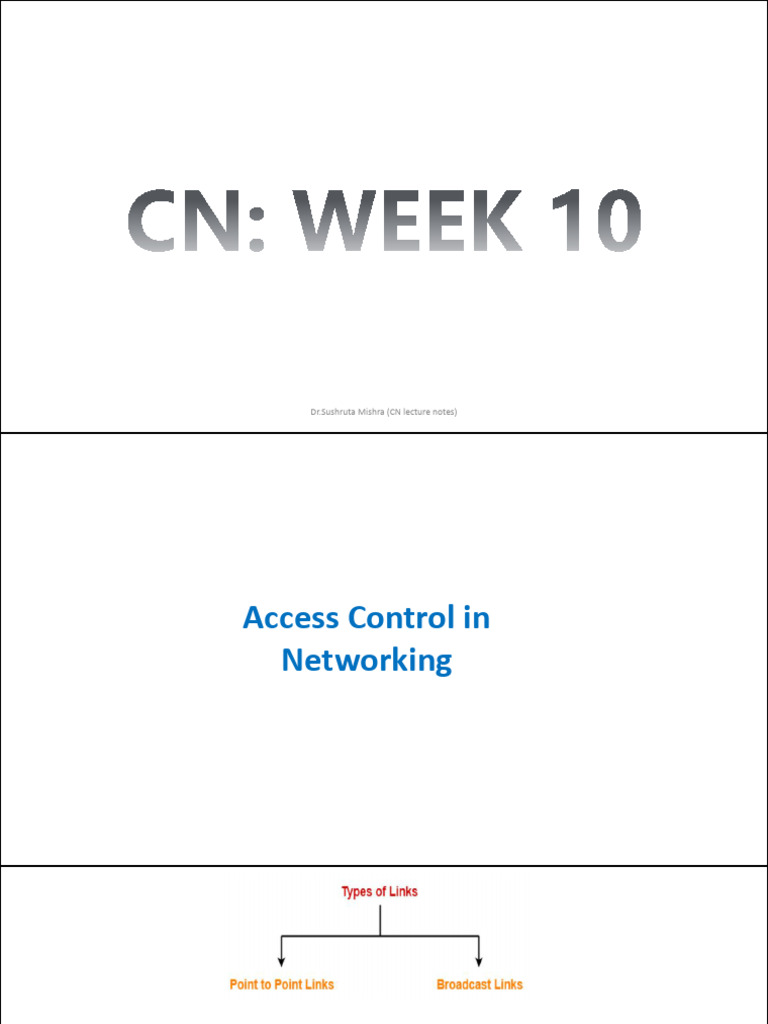 Access Control Methods in Networking | PDF