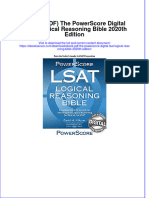 Full Download Ebook PDF The Powerscore Digital Lsat Logical Reasoning Bible 2020th Edition PDF