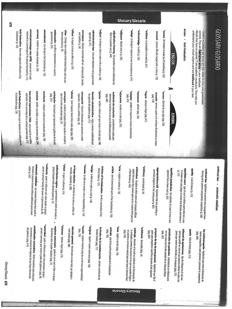 Glossary Textbook | PDF